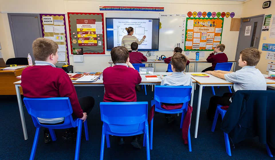 Pupils and Teacher in the classroom